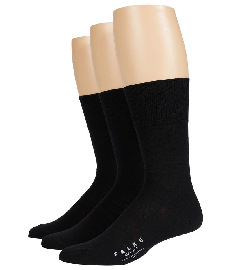 激安単価で ファルケ メンズ 靴下 アンダーウェア Airport Bundle 3 Sock Blackw 即納特典付き Www Joescollisionrepair Com