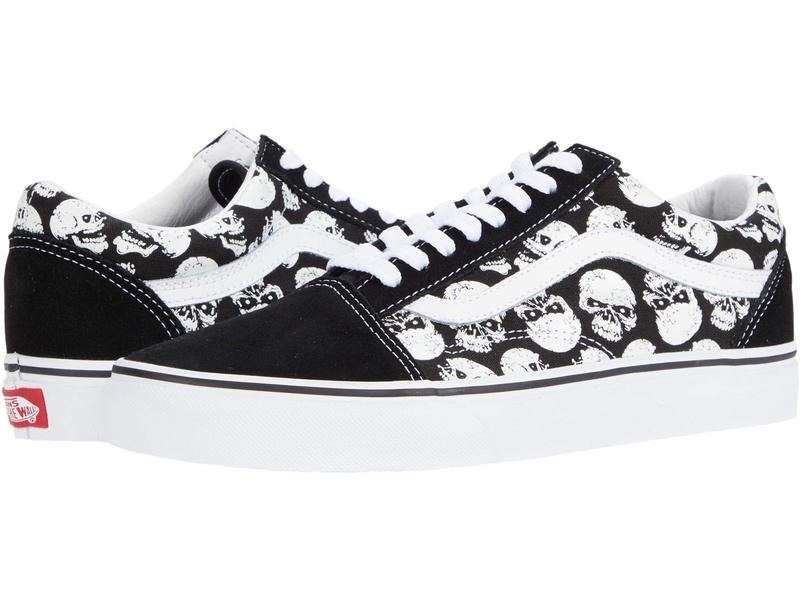 開店祝い バンズ メンズ スニーカー シューズ Old Skool Tm Glow Skulls Black White 初回限定 Tallerdecalzado Com