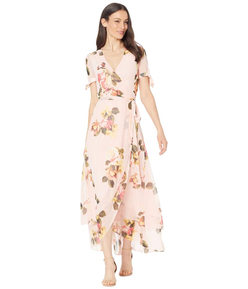レディースファッション ワンピース Floral Blur トップス ワンピース レディース サージュ Wrap Multi Pink Baby Dress 送料無料 一部地域を除く