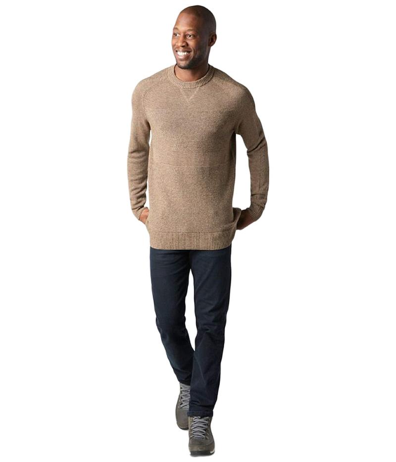 ニット セーター 最終値下げ Heather Olive Heather Military Camel Sweater Crew Ridge Ripple アウター ニット セーター メンズ スマートウール Beachsidecliniccr Com