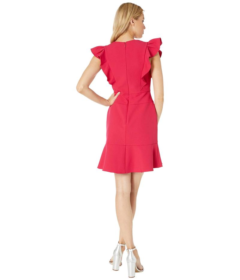 ビーシービージーマックスアズリア レディース ワンピース トップス Short Ruffle Dress With Lace Up Detail Sangria Vmaphotographystudios Com