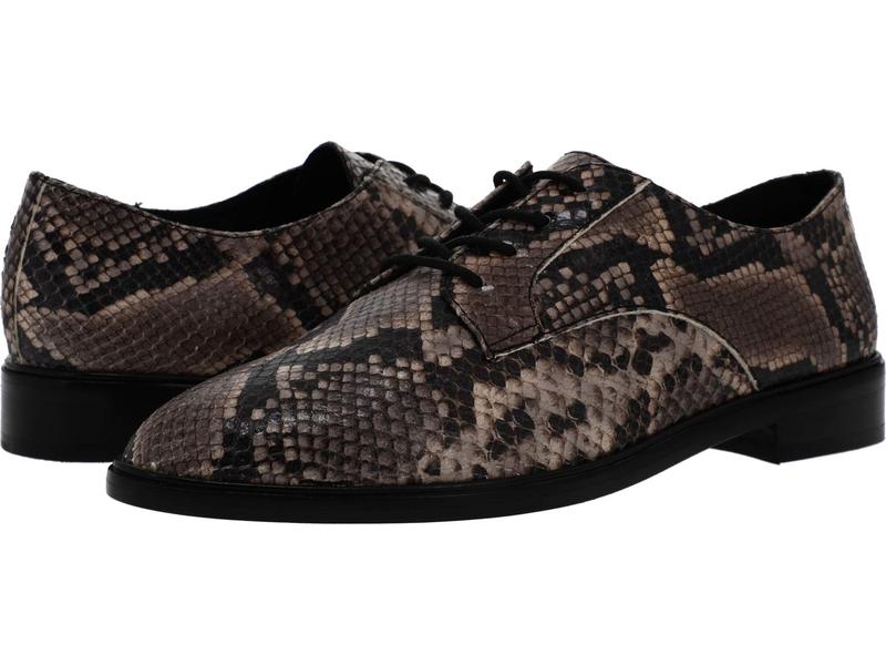 フライ レディース オックスフォード シューズ Emory Oxford Grey Multi Embossed Snakeskin Leather Ice Org Br