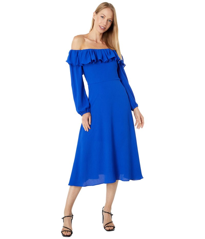 トップス 送料無料 サイズ交換無料 Royal Midi ワンピース bジェネレーション トップス Off Off bジェネレーション Ruffle Shoulder レディース ワンピース レディース トップス Midi Royal