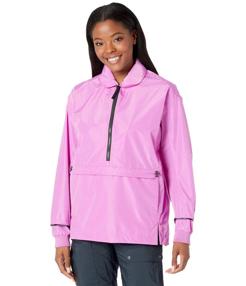 pink pullover windbreaker