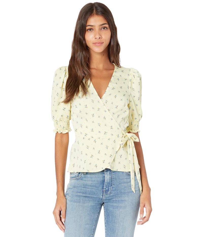 bジェネレーション レディース ワンピース トップス Wrap Front Short Sleeve Woven Top Multi Fitzfishponds Com