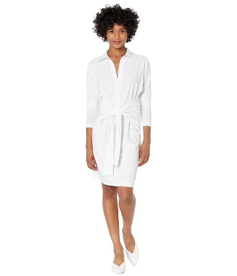 ノーマカマリ レディース ワンピース トップス Ty Front NK Shirtdress To Knee White