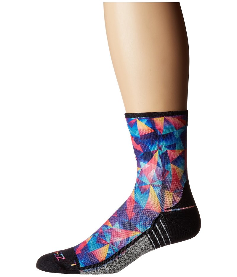 ゼンサー メンズ 靴下 アンダーウェア Limited Edition Socks (Mini Crew) Retro Triangles