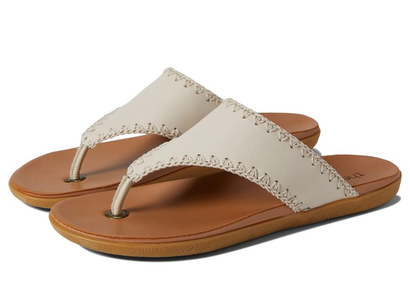 ザサック レディース サンダル シューズ Shana Leather Thong Sandal Stone