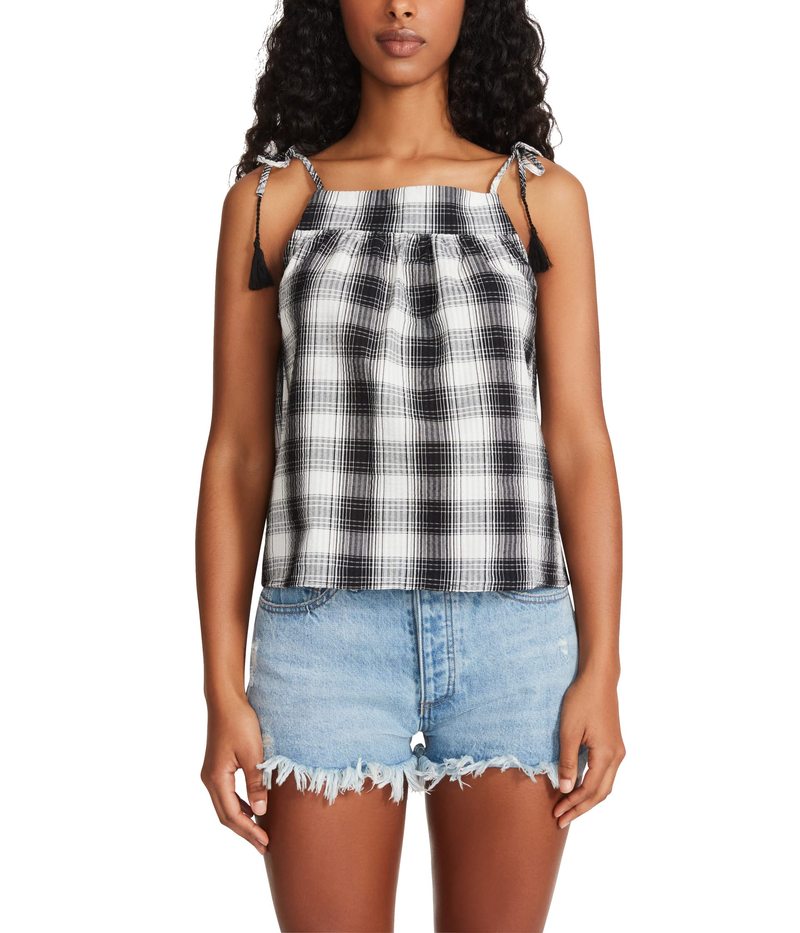 40 Offの激安セール スティーブ マデン レディース シャツ トップス Plaid Out Top Black Fucoa Cl