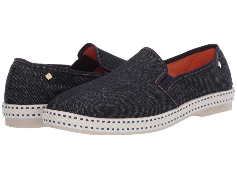即納 最大半額 リビエラ メンズ スリッポン ローファー シューズ Classic Jean Dark Blue Fucoa Cl