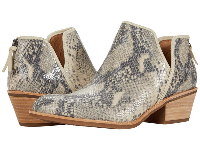 ソフト レディース ブーツ・レインブーツ シューズ Abena Black Cream Summer Snake Print