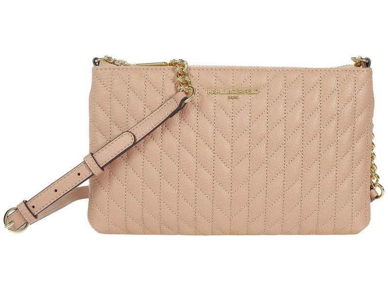 大注目 カール ラガーフェルド レディース ハンドバッグ バッグ Karolina Crossbody Almond  somaticaeducar.com.br