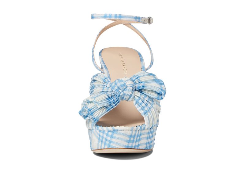 幻想的 Loeffler Randall ロフラーランドール レディース 女性用 シューズ 靴 ヒール Natalia Blue/Cream  Plaid