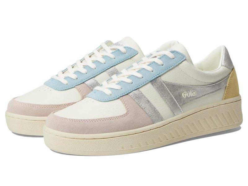 ゴラ レディース シューズ スニーカー Gola Grandslam Quadrant Off-White/Ash/Rose Gold/Sun 象牙色 スニーカー-靴