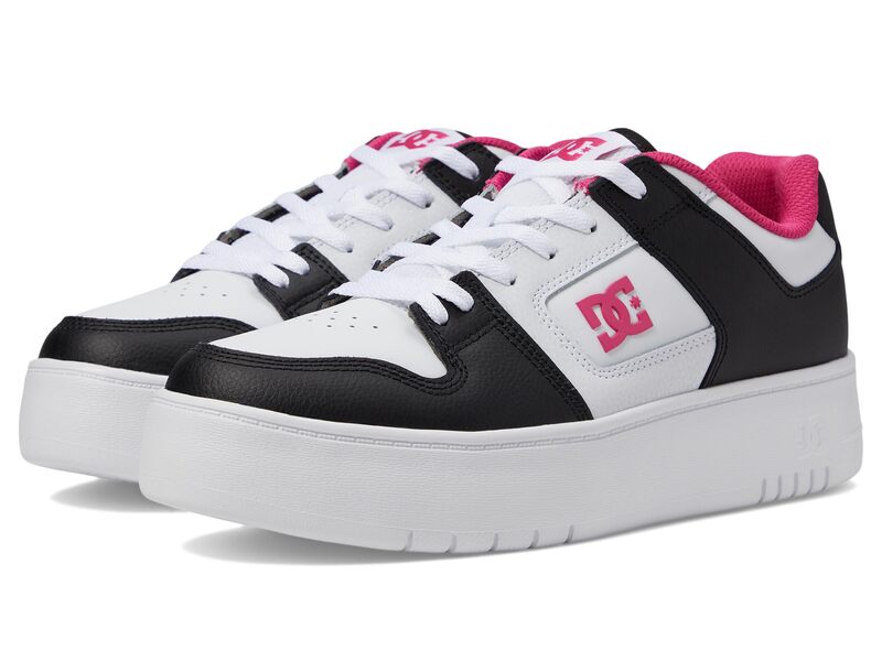 ディーシー レディース シューズ スニーカー プラットホーム DC Manteca 4 Platform Black/White/Pink 白いこと