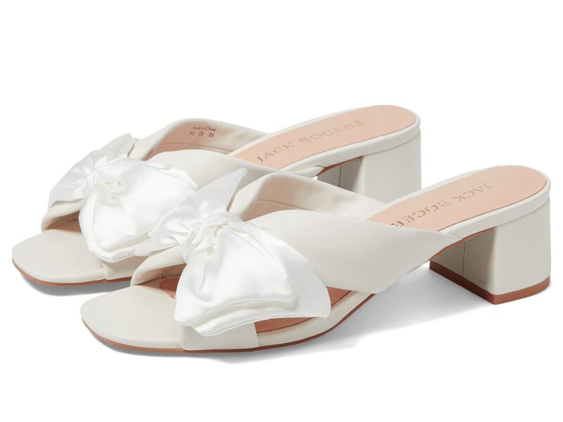 ジャックロジャース レディース シューズ 踵 Jack Rogers Debra Mid Heel White 白いこと