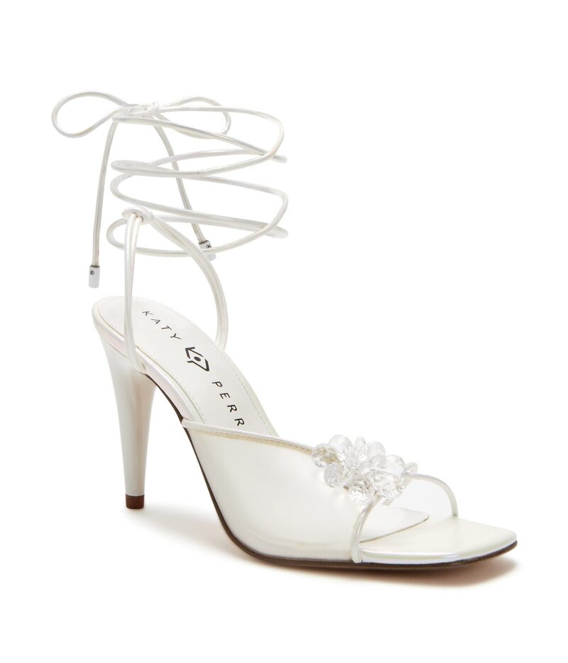 ケイティ ペリー レディース シューズ 踵 サンダル Katy Perry The Vivvian Flower Sandal Optic White 白いこと
