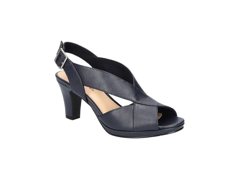 イージーストリート レディース シューズ ヒール Easy Street Christy Navy ネイビー