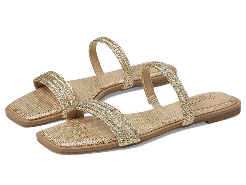 ジュウェルダグレイミシュカ レディース シューズ サンダル Jewel Badgley Mischka Helena Gold Fabric ゴールド|ReVida 店