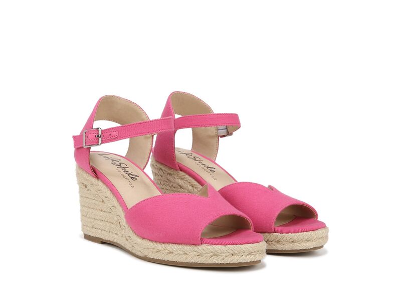 ライフストライド レディース シューズ ヒール サンダル LifeStride Tess Wedge Espadrille Sandals French Pink ピンク