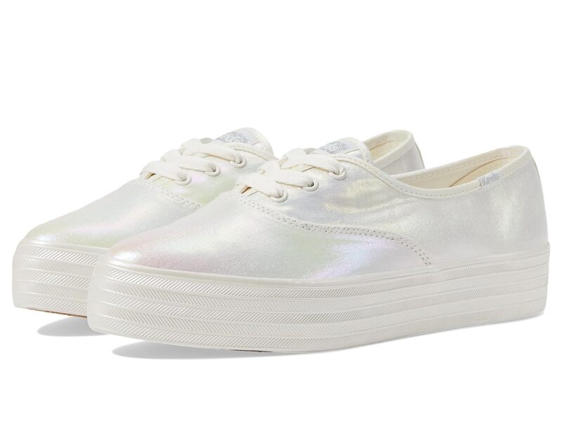 ケッズ レディース シューズ スニーカー レース Keds Point Lace Up White Pearlized Textile ホワイト｜ReVida 店