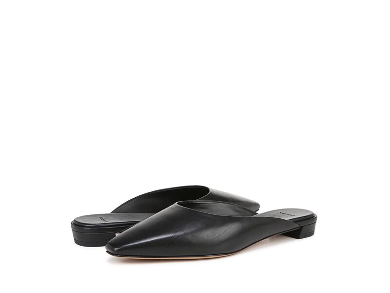 ヴィンス レディース シューズ サンダル Vince Ana Slip-On Mules Black Leather ブラック