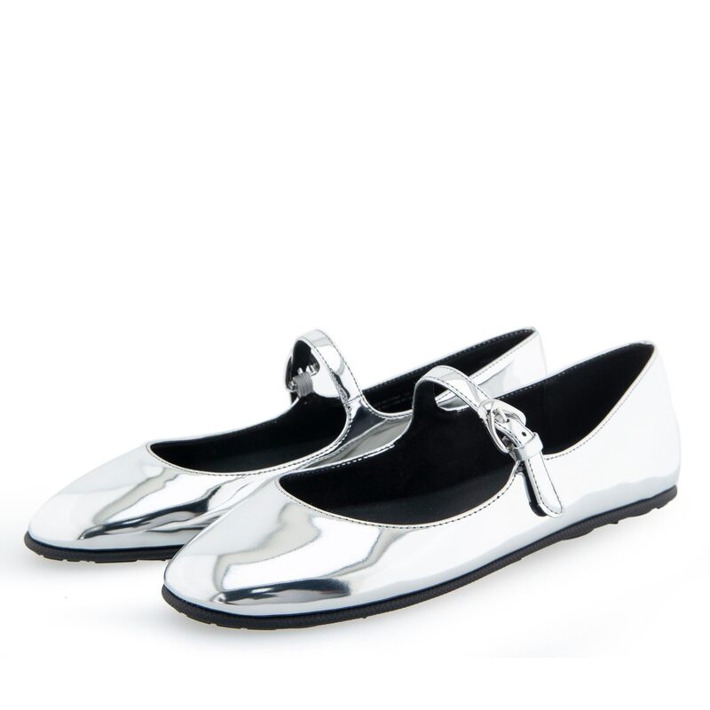 エアロソールズ レディース シューズ スニーカー Aerosoles PERRY Silver Mirror Metallic PU しろがね色