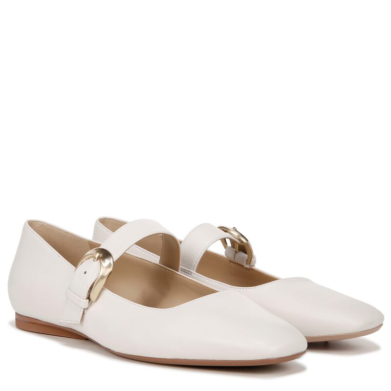 ナチュライザー レディース シューズ サンダル Naturalizer 27 Edit Carter Mary Janes Warm White Leather ホワイト