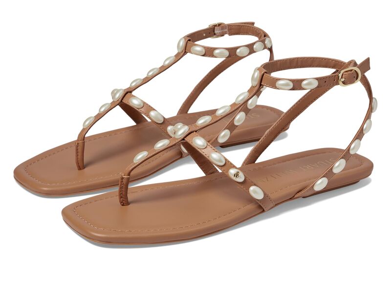 スチュアート ワイツマン レディース シューズ サンダル Stuart Weitzman Pearlita Flat Sandal Tan タン