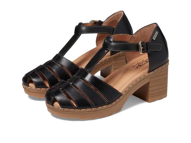 ピコリーノス レディース シューズ ヒール PIKOLINOS Canarias W8W-1873 Black ブラック