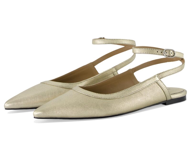 フリーピープル レディース シューズ サンダル Free People Jules Point Wrap Flats Gold ゴールド
