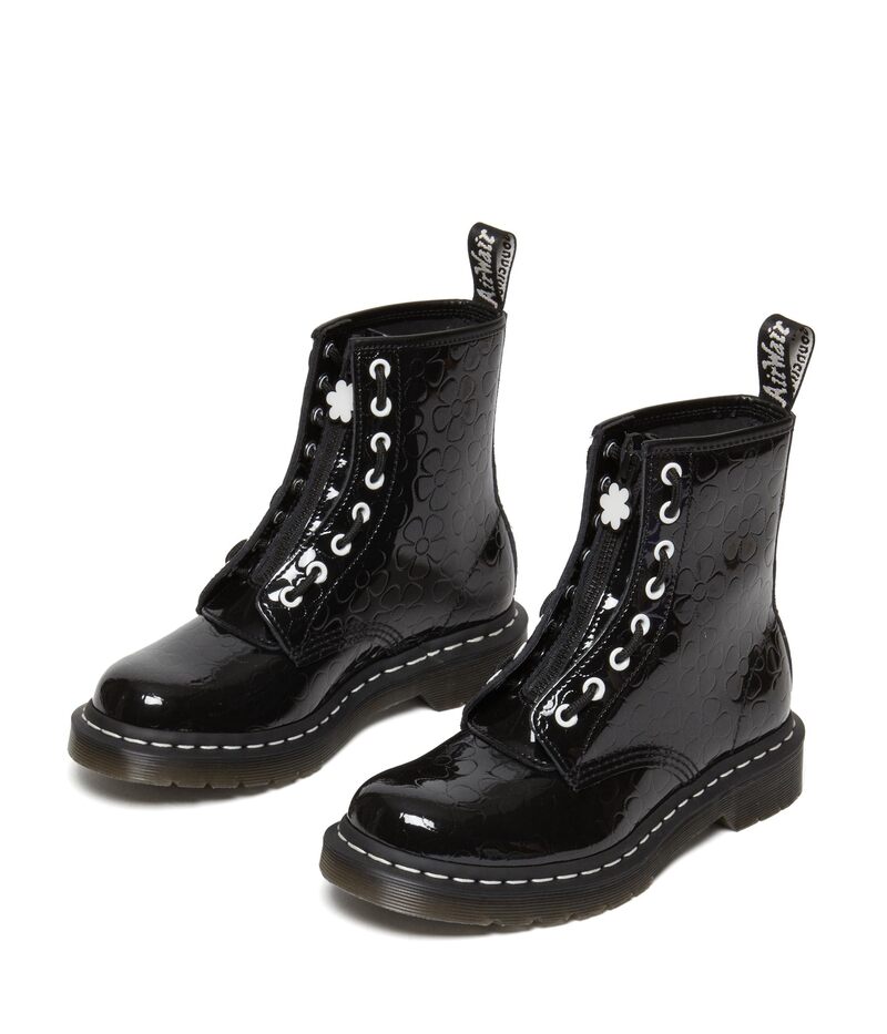 ドクターマーチン レディース シューズ ブーツ・レインブーツ Dr. Martens 1460 Jungle Black Patent ブラック