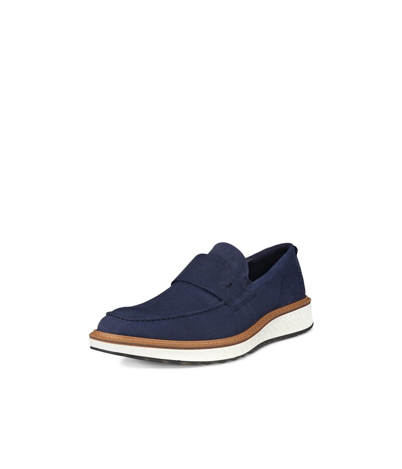 エコー メンズ シューズ スリッポン・ローファー ECCO St.1 Hybrid Penny Loafer Night Sky