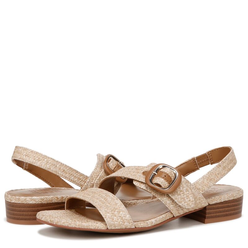 ナチュライザー レディース シューズ ヒール Naturalizer Meesha2 Slingbacks Wheat Tan Woven Fabric タン｜ReVida 店