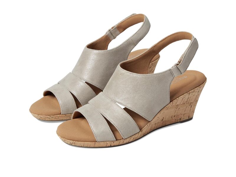 ロックポート レディース シューズ ヒール Rockport Briah Sling Taupe Metallic Leather トープ 10,991円