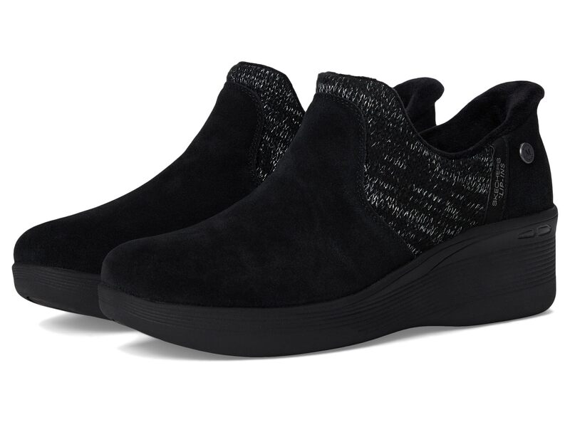 スケッチャーズ レディース シューズ ブーツ・レインブーツ SKECHERS Pier-Lite - Lovely Autumn Martha Stewart- Hands Free Slip-Ins Black/Black ブラック|ReVida 店