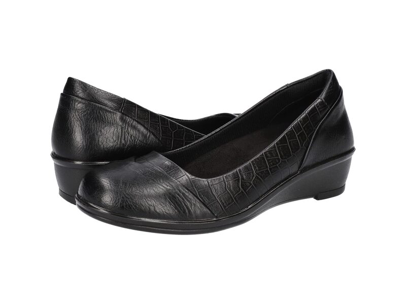 イージーストリート レディース シューズ スニーカー Easy Street Bernice Black/Croco ブラック