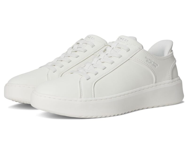 スケッチャーズ メンズ シューズ スニーカー SKECHERS Court Break - Double Vented Hands Free Slip-Ins White ホワイト 17,610円
