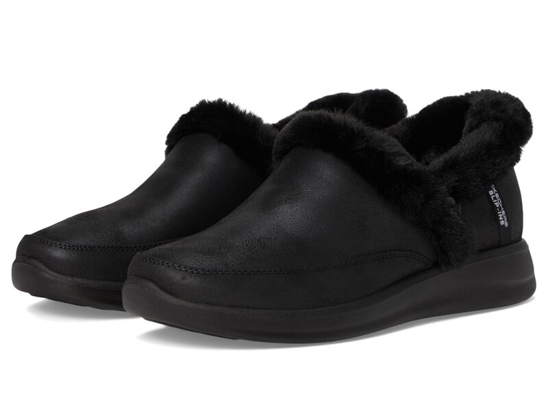 スケッチャーズ レディース シューズ サンダル キャップ ケープ SKECHERS Cozy Escape - Hands Free Slip-Ins Black/Black ブラック|ReVida 店