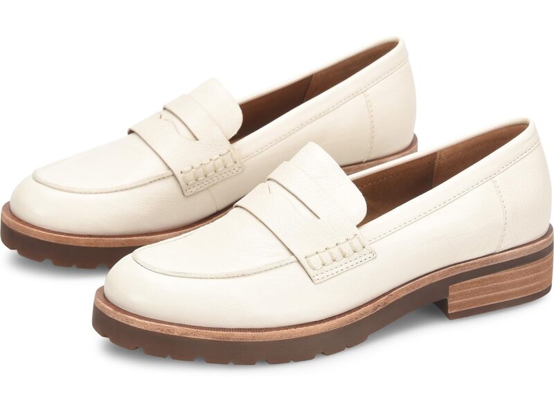 コークイーズ レディース シューズ スリッポン・ローファー Kork-Ease Carlisle White 白いこと