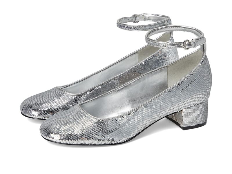 ナインウェスト レディース シューズ ヒール Nine West Amaize Silver Sequin シルバー