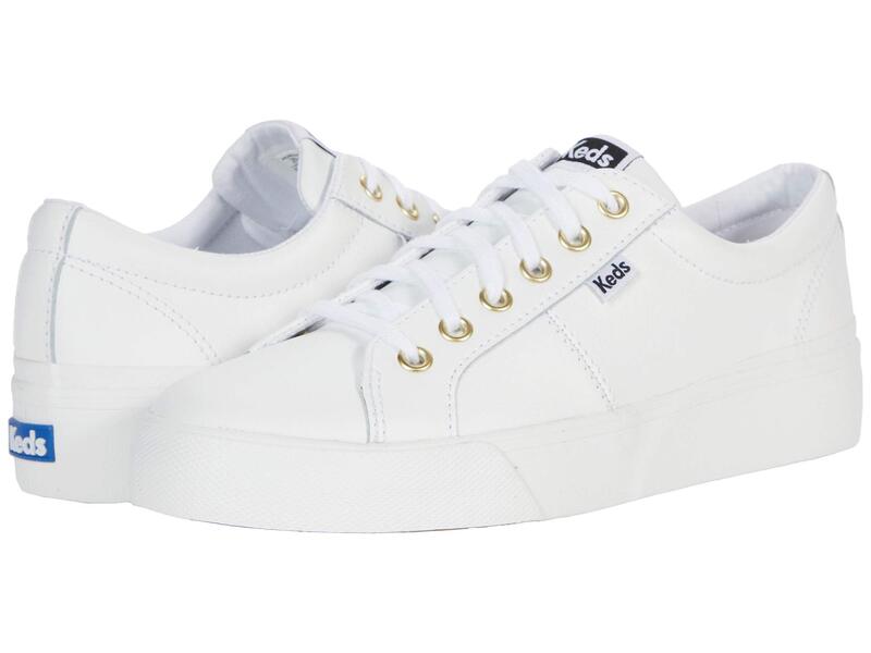 ケッズ レディース シューズ スニーカー レース Keds Jump Kick Duo Lace Up White/Gold ホワイト|ReVida 店