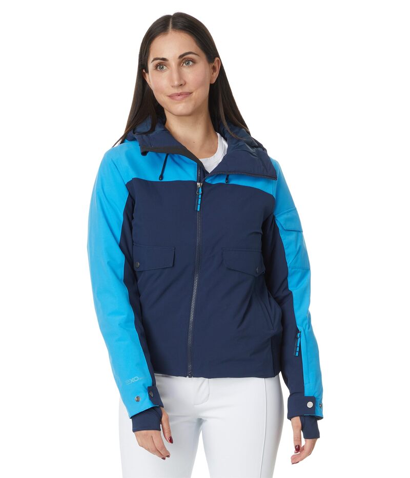 蜘蛛 レディース アウター 厚地の外套 上衣 Spyder Optimist Jacket True Navy 米国海軍
