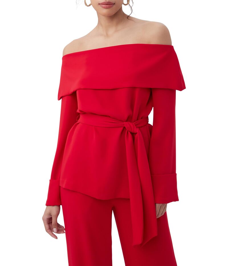 トリーナターク レディース トップス シャツ Trina Turk Lyndi Top Red Spark レッド