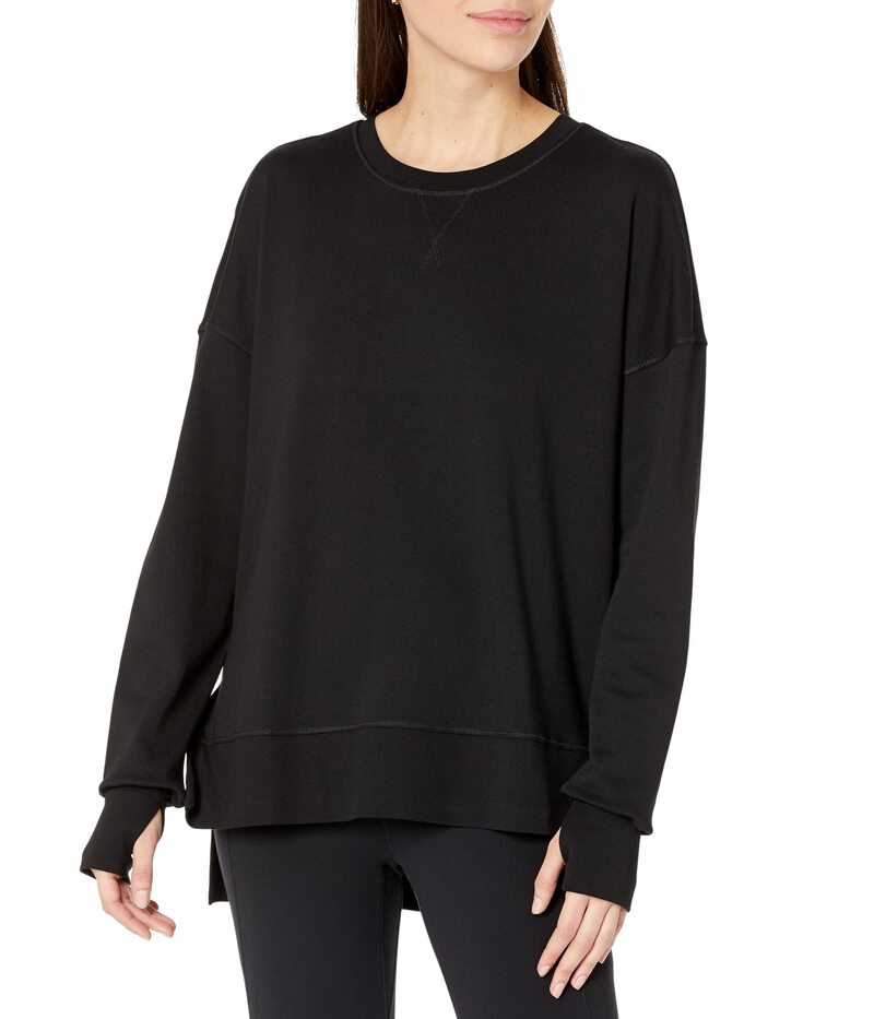 スウェッティベティ レディース アウター パーカー・スウェット シャツ Sweaty Betty After Class Longline Sweatshirt Black ブラック