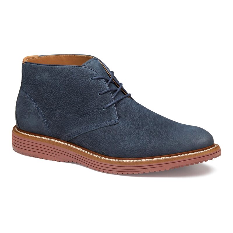 ジョンストンアンドマーフィー メンズ シューズ ブーツ・レインブーツ Johnston & Murphy Upton Chukka Navy Nubuck ネイビー