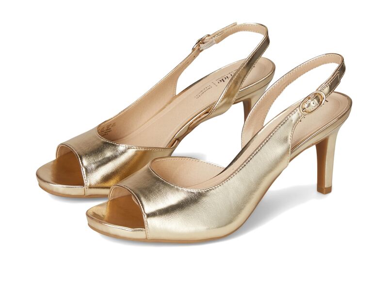 ライフストライド レディース シューズ ヒール LifeStride Teller 2 Slingbacks Gold Metallic ゴールド