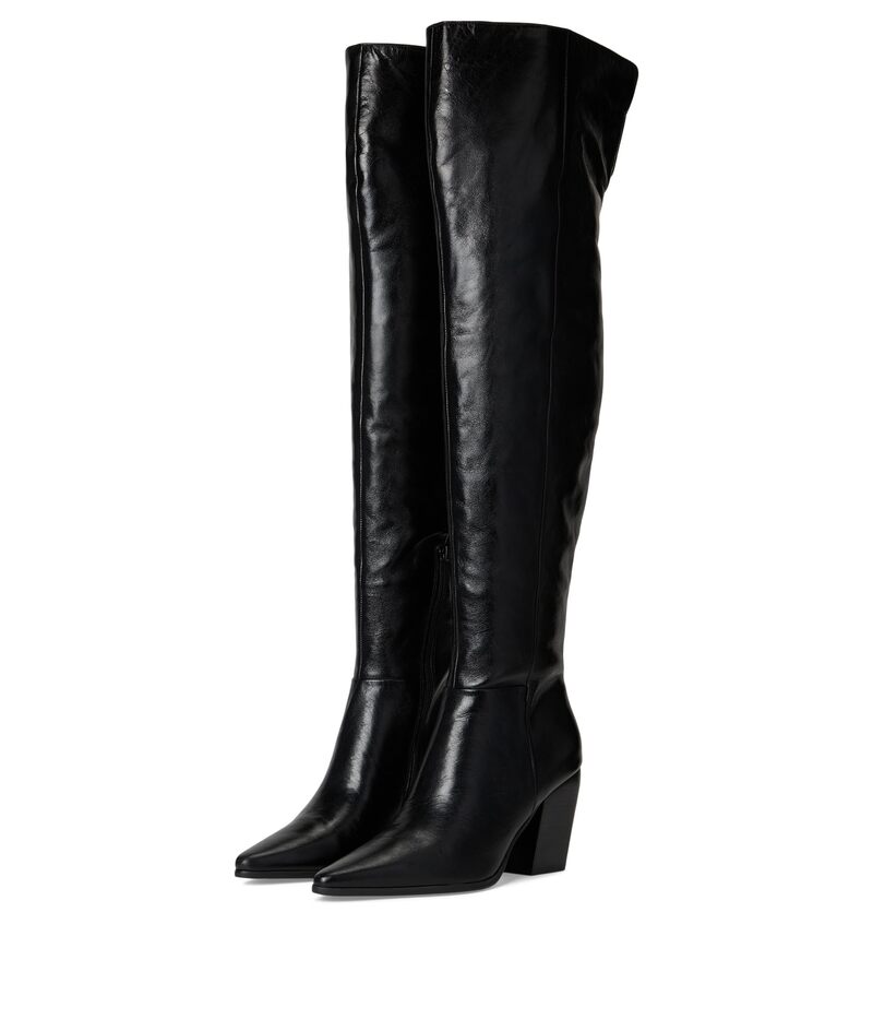 スティーブ マデン レディース シューズ ブーツ・レインブーツ Steve Madden Bramble Black Leather ブラック