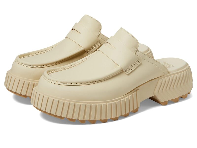 ソレル レディース シューズ スリッポン・ローファー SOREL ONA? AVE Loafer Honey White/Sea Salt ホワイト|ReVida 店