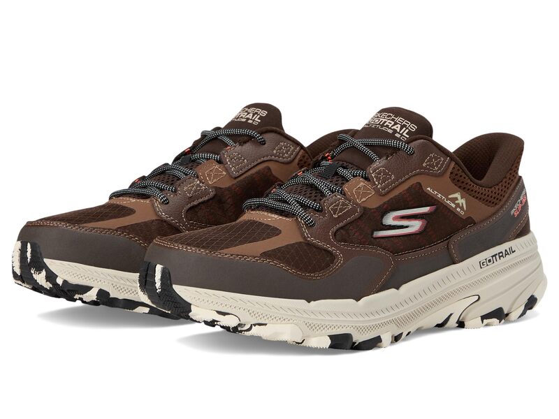 スケッチャーズ メンズ シューズ スニーカー Go Run Trail Skechers Hands Free Slip-ins Altitude 2.0 Brown/Orange オレンジ